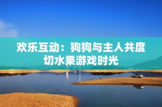 欢乐互动：狗狗与主人共度切水果游戏时光