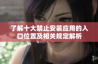 了解十大禁止安装应用的入口位置及相关规定解析