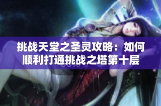 挑战天堂之圣灵攻略：如何顺利打通挑战之塔第十层