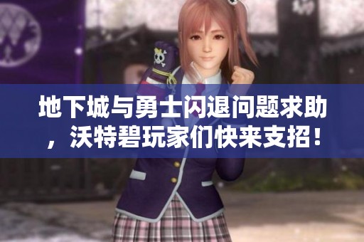 地下城与勇士闪退问题求助，沃特碧玩家们快来支招！